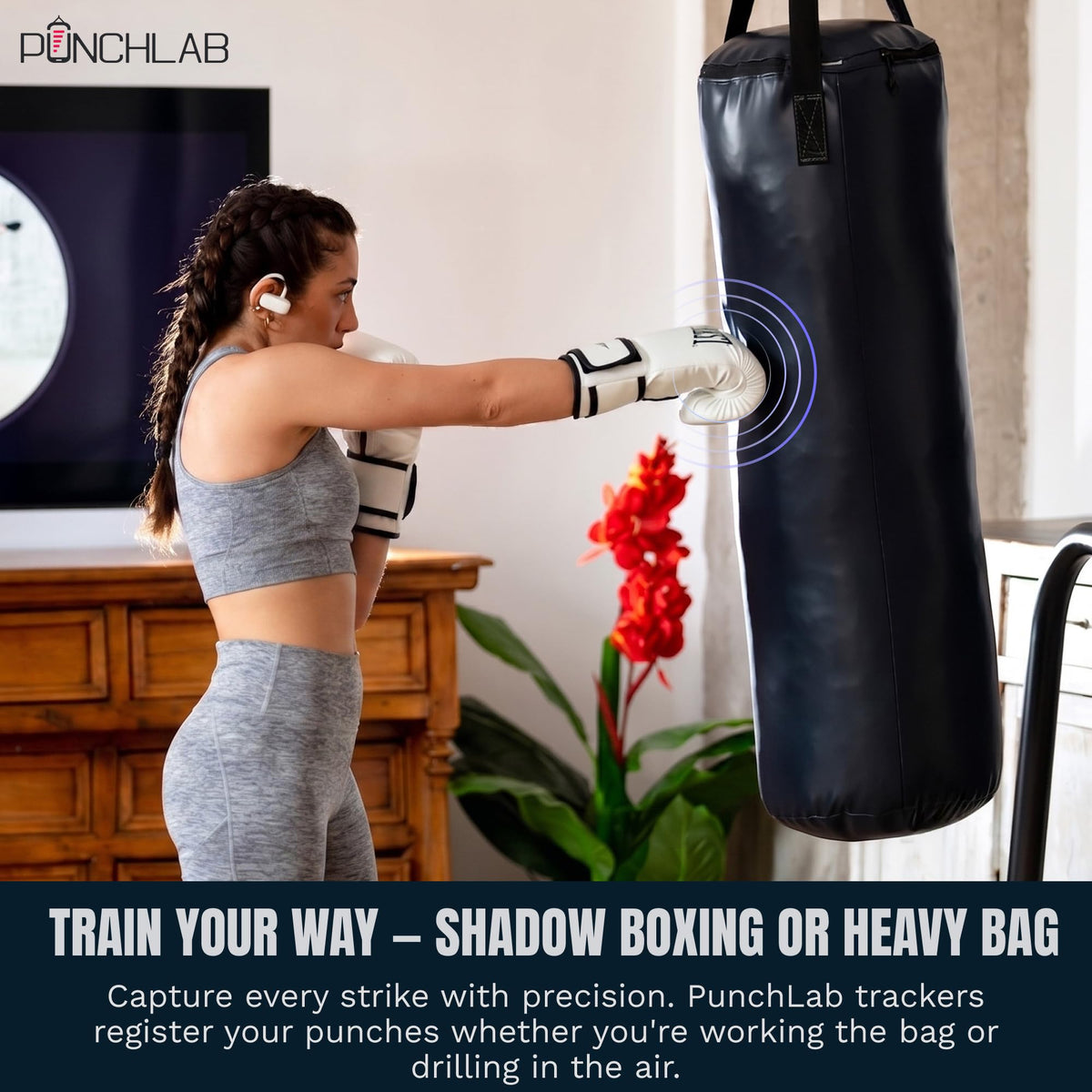 Bluetooth Boxing Punch Tracker for Speed Power and Punch Count