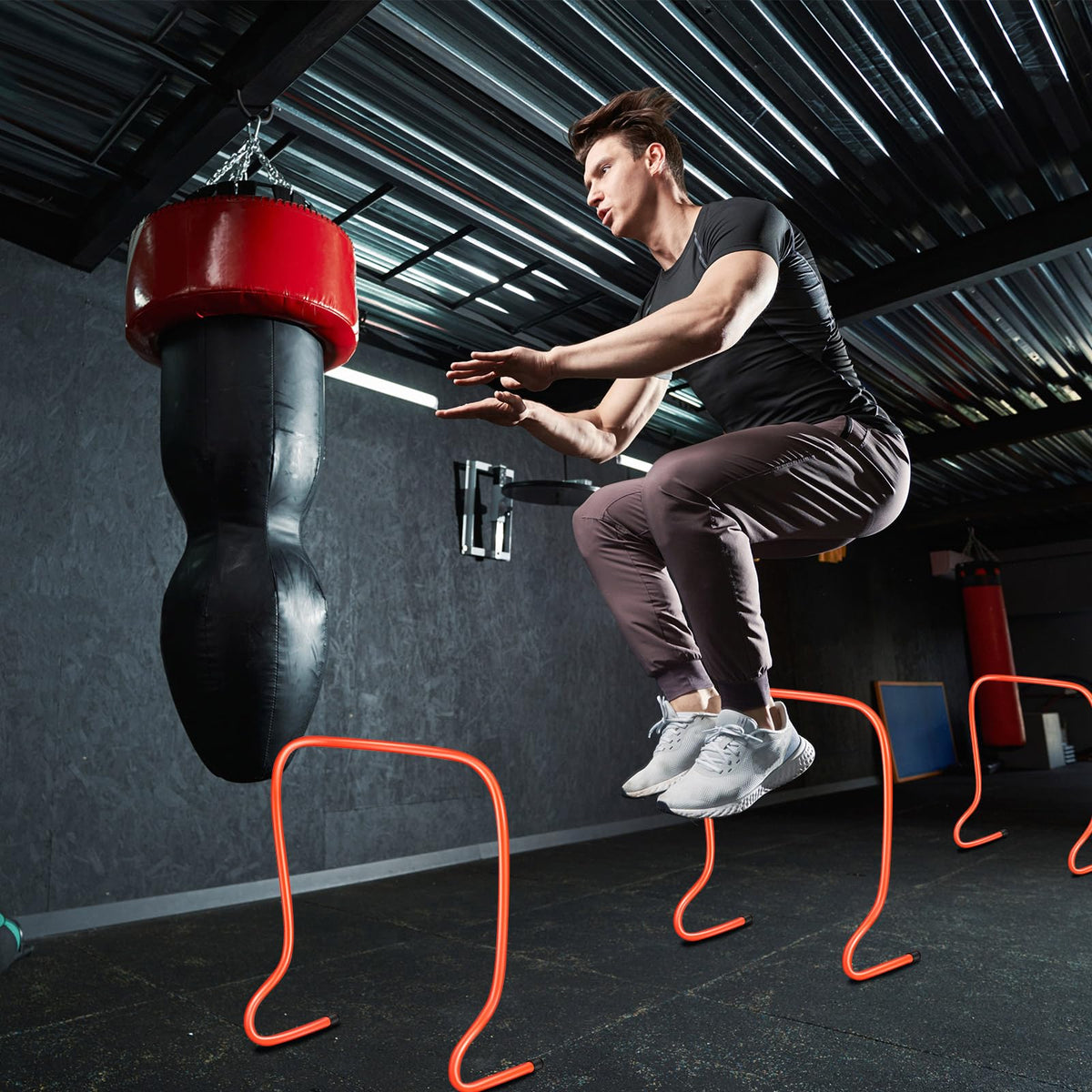 6 Piece Plyometric Hurdle Set for Speed and Agility Training