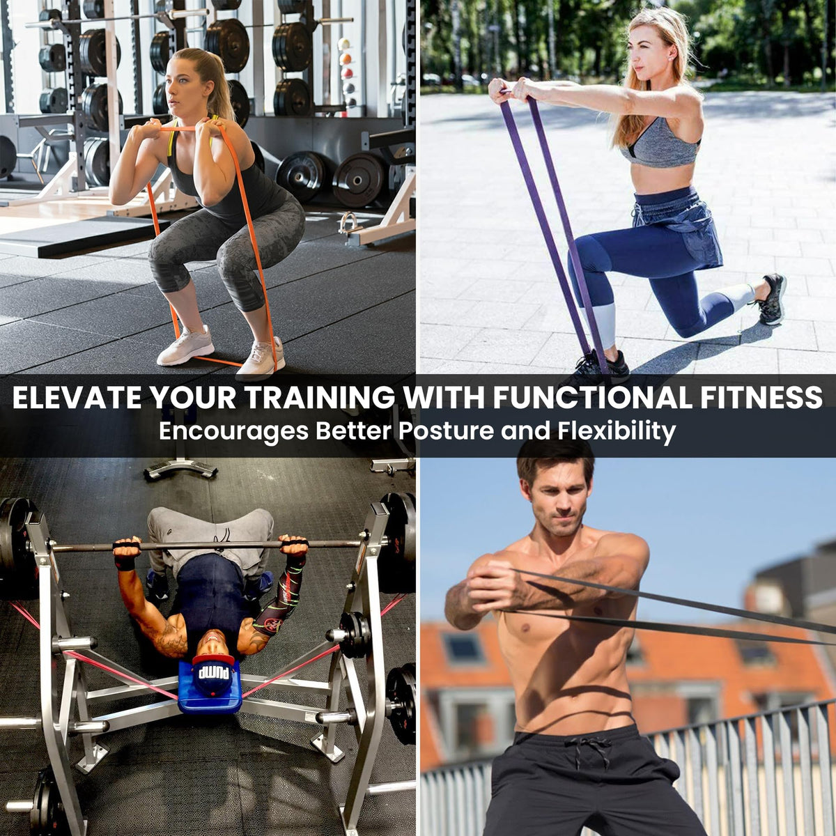 Pull Up Assist Resistance Bands Set for Strength Training