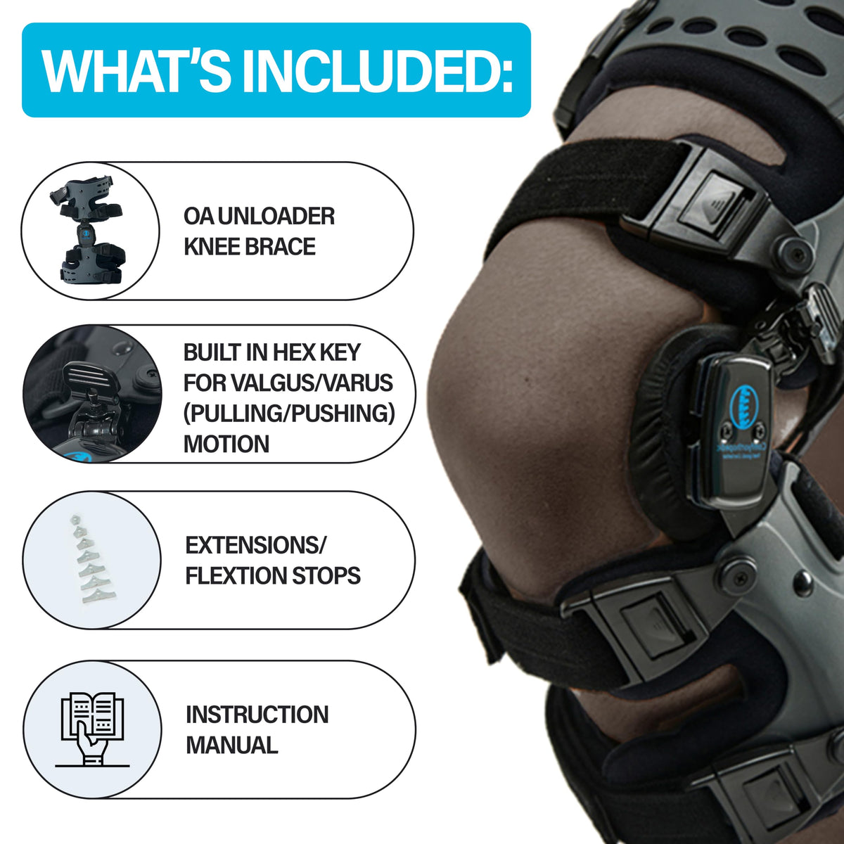 OA Unloader Knee Brace for Joint Support and Pain Relief