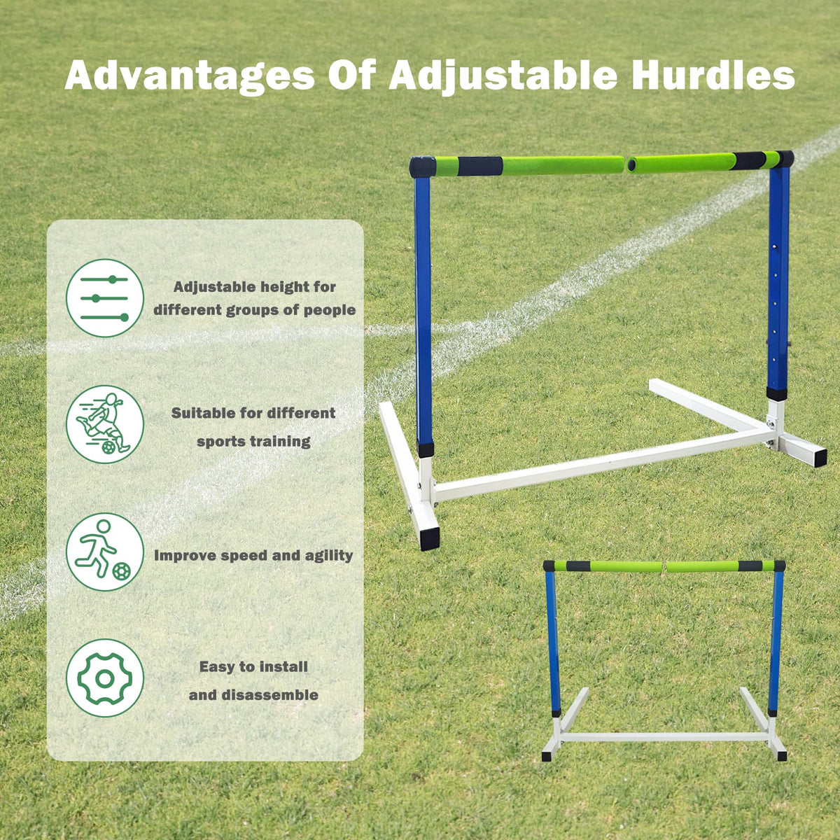 Adjustable Detachable Hurdles for Speed and Agility Training