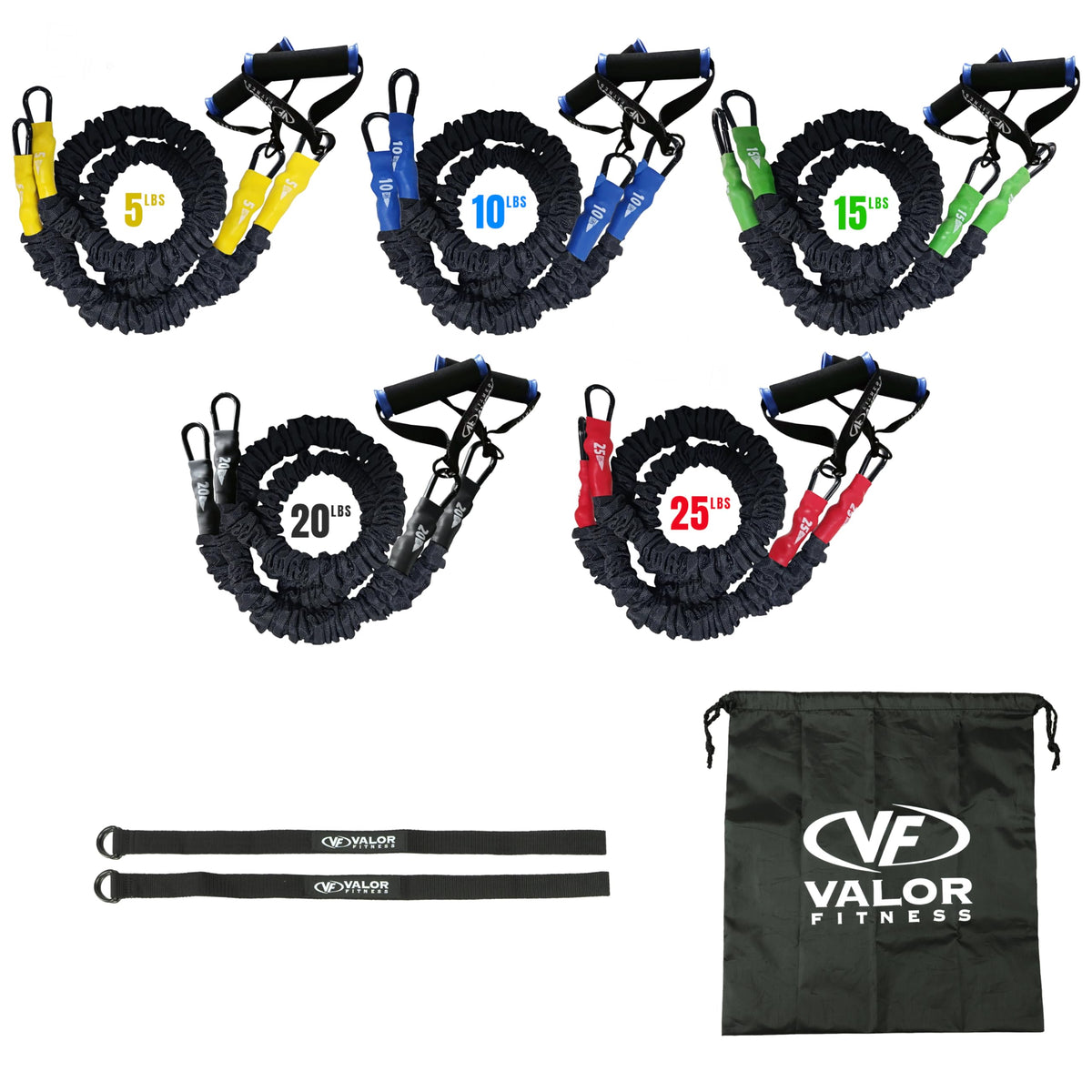 Resistance Bands Set with Handles for Strength Training