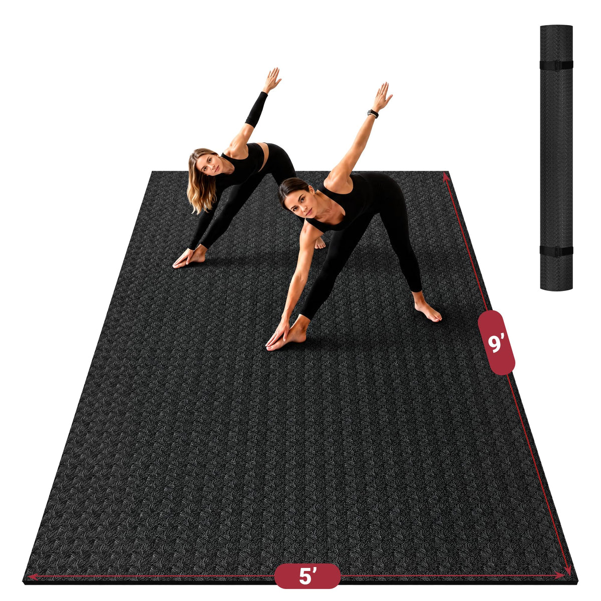 Extra Large Yoga Mat 6mm Thick for Home Fitness Training