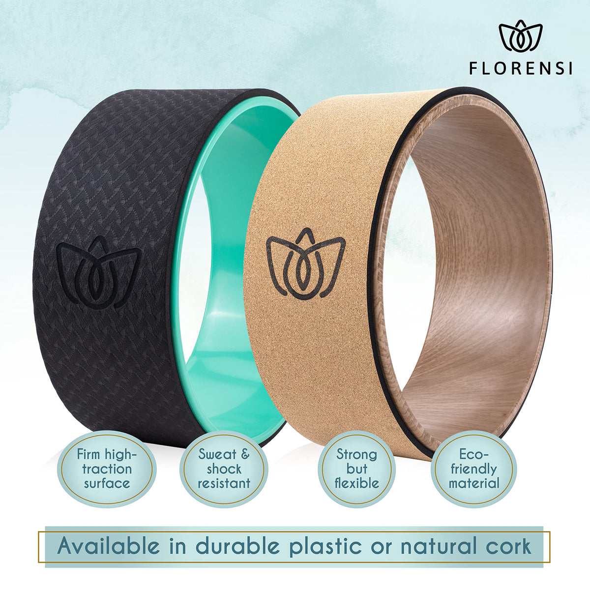 3 Piece Yoga Wheel Set for Back Stretching and Flexibility