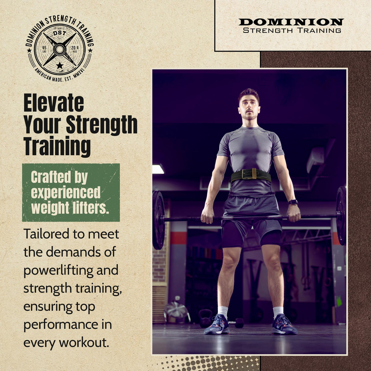 3 Inch Suede Weightlifting Belt for Powerlifting Support
