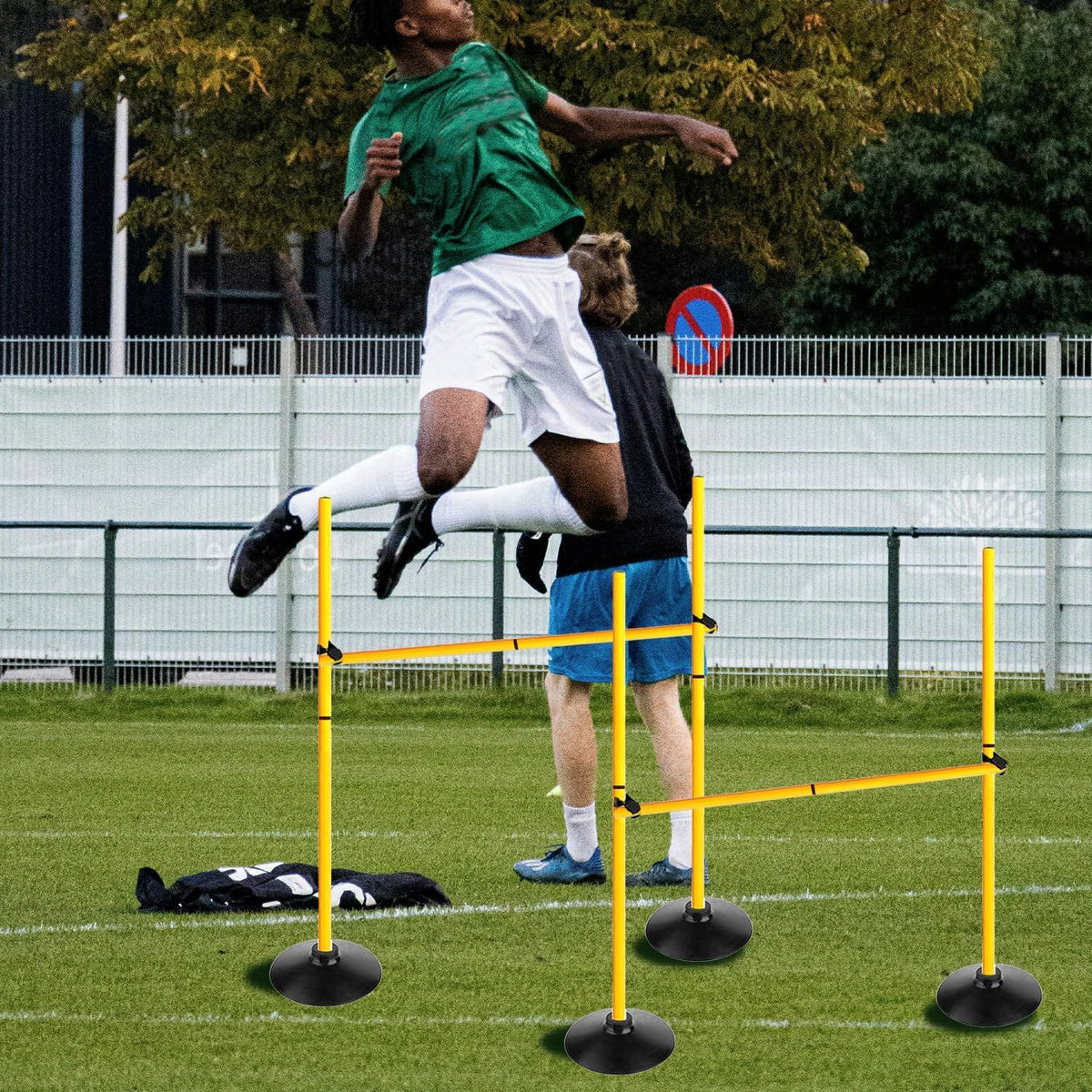 Adjustable Agility Hurdle and Training Pole Set
