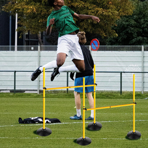 Adjustable Agility Hurdle and Training Pole Set